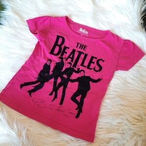 The Beatles Pink I Love You Tee 2T